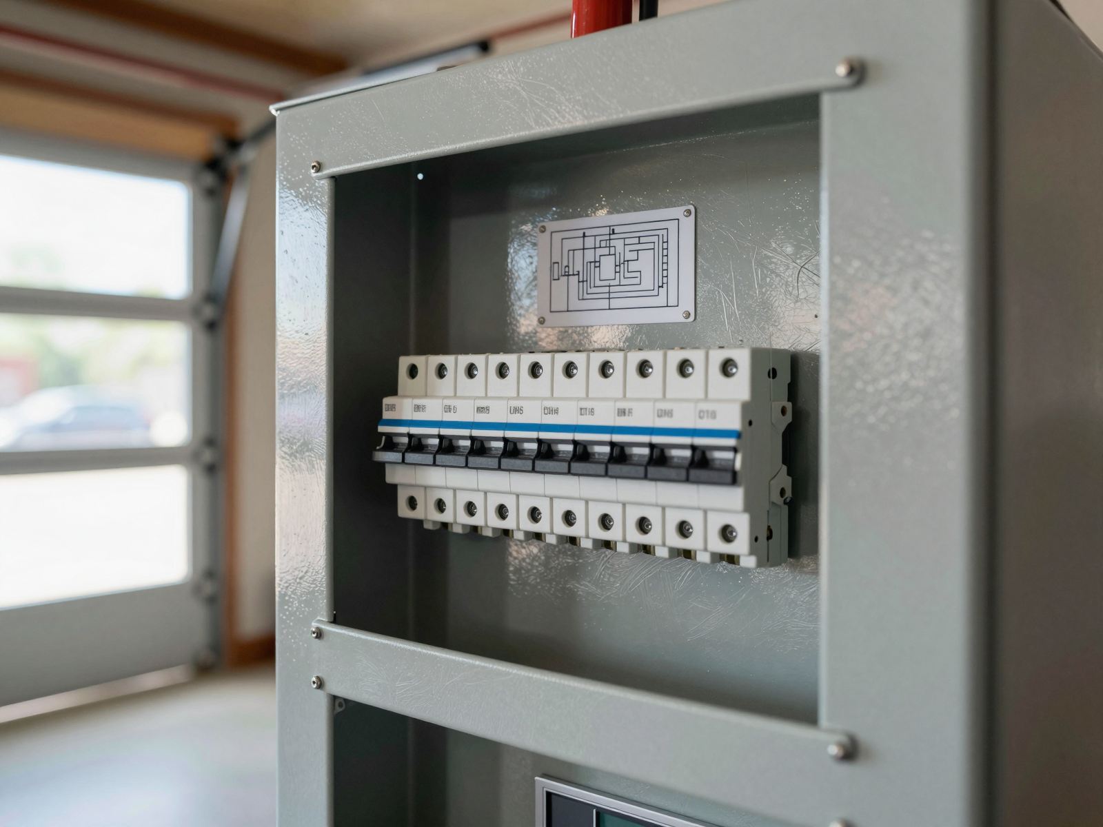 Completed electrical work in home